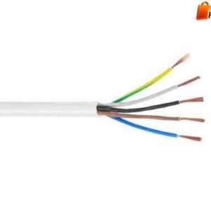 Hes 5x4 mm² TTR Kablo Beyaz H05VV-F
